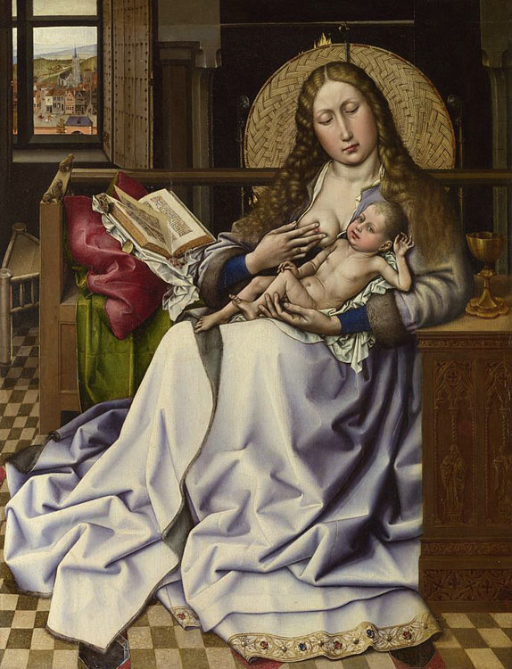 Robert Campin The Virgin and Child before a Fire-screen (nn03)